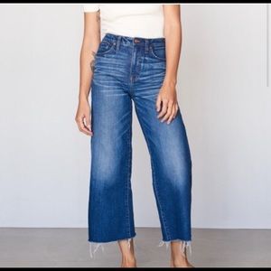 Madewell wide leg crop jeans size 26